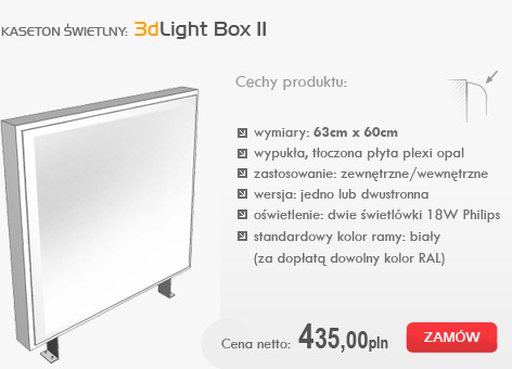 kasetony świetlne - 3dlight box II